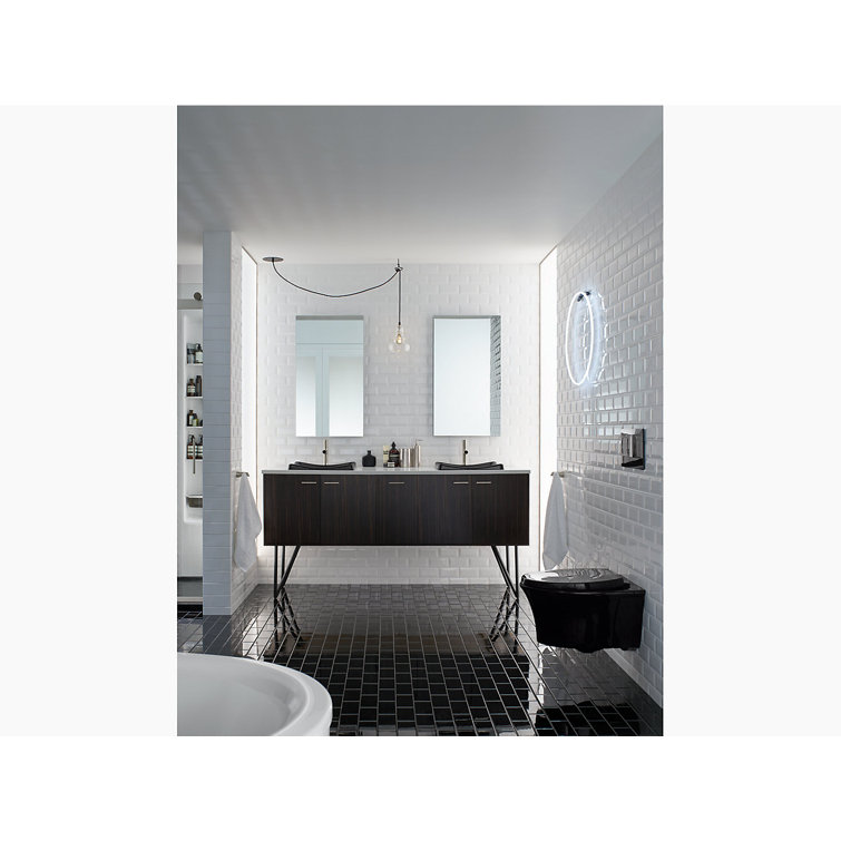 Veil Sleek Dual-Flush Wall Actuator Plate in Polished Chrome
