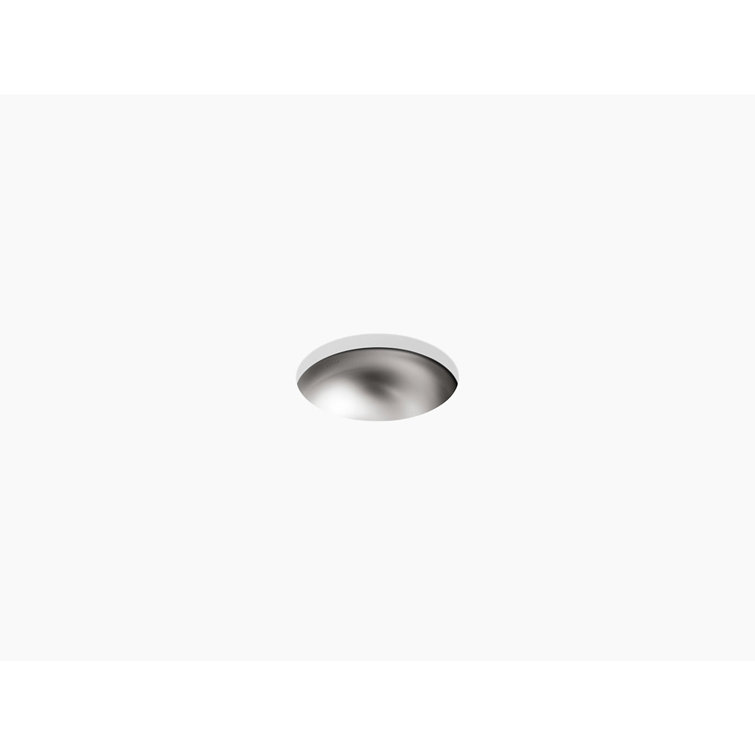 13.625'' Satin Stainless Steel Round Undermount Kitchen Sink