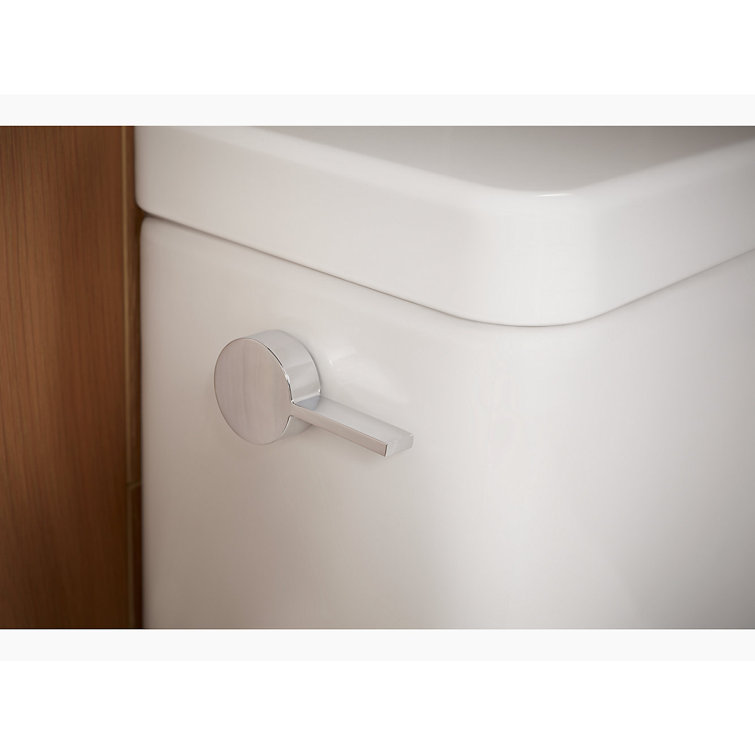 White High Efficiency Elongated Free Standing Toilet