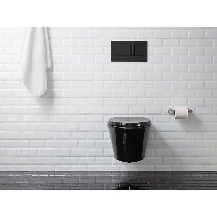 Veil Sleek Dual-Flush Wall Actuator Plate in Polished Chrome