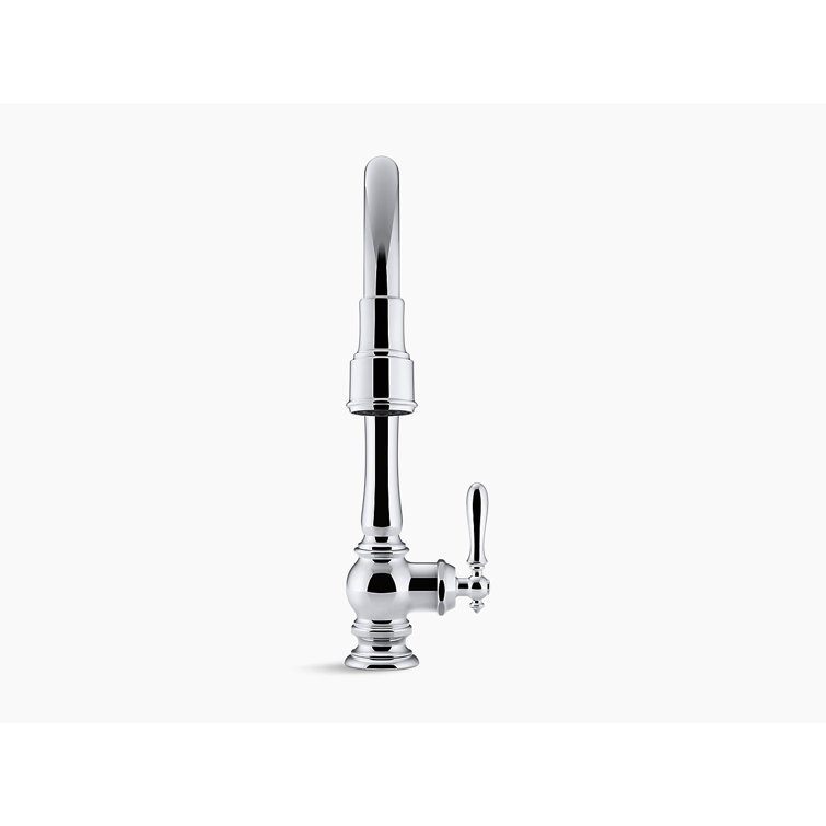 Polished Chrome Pull Down Single Handle Kitchen Faucet
