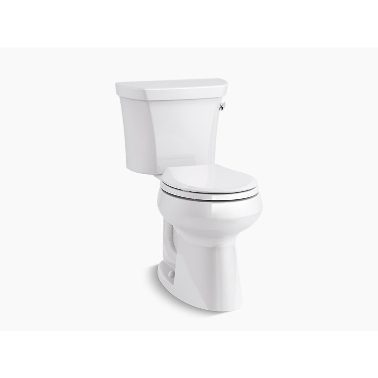 White Round-Front Toilet Seat with Quiet-Close Lid