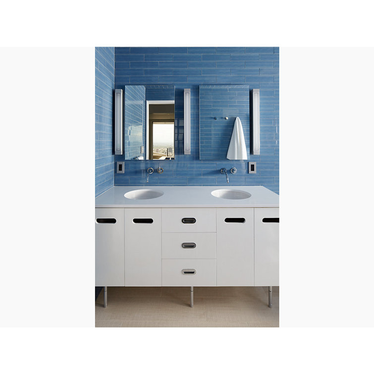 Verdera Sleek 24"x30" Frameless Aluminum Medicine Cabinet with Adjustable Shelves