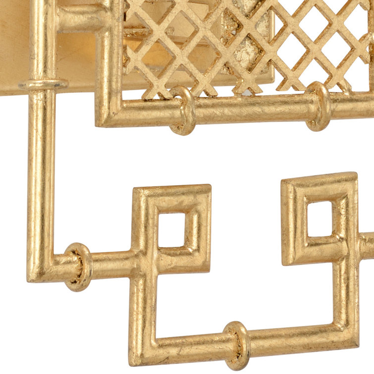 Benton 16" Gold Direct Wired Electric Sconce