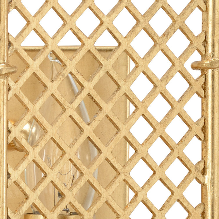 Benton 16" Gold Direct Wired Electric Sconce