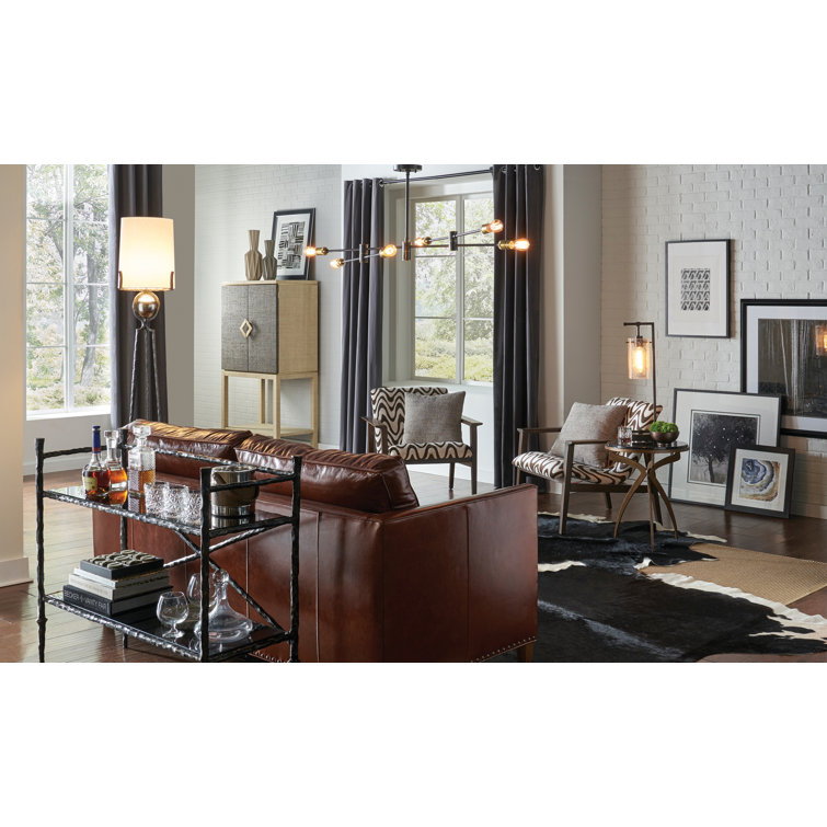 Pluton Gunmetal 6-Light Modern Industrial Chandelier
