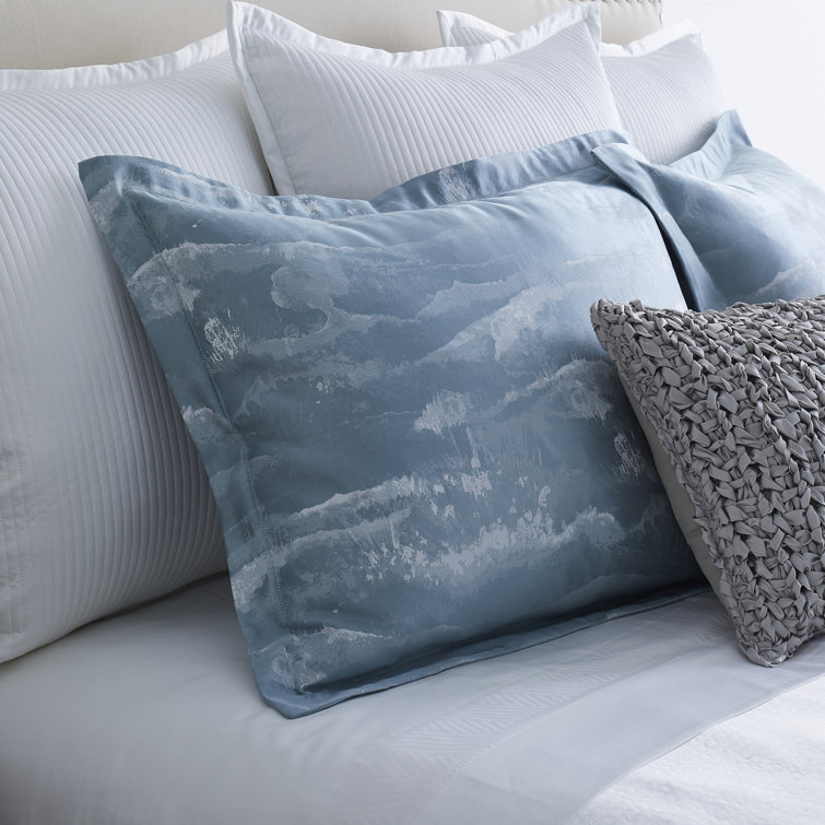 Zen White Queen Polyester Coverlet and Euro Sham Set