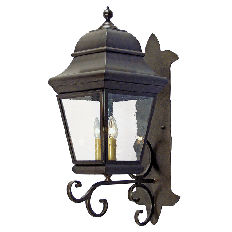Cicero Gilded Tobacco 3-Light Outdoor Wall Sconce