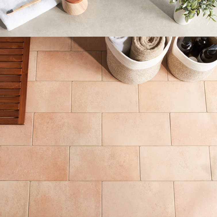 Kaleo 7.08 in. x 14.17 in. Matte Terracotta Look Porcelain Tile