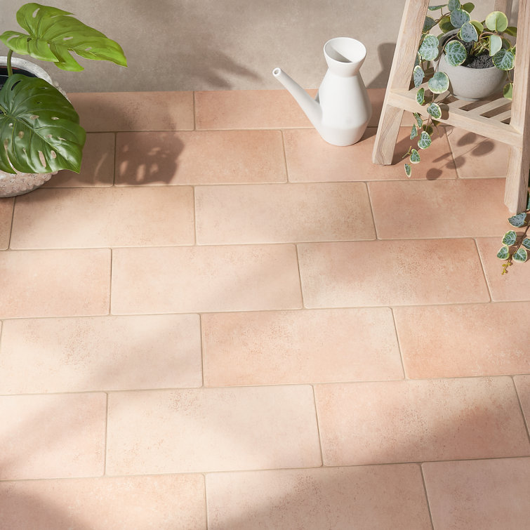 Kaleo 7.08 in. x 14.17 in. Matte Terracotta Look Porcelain Tile