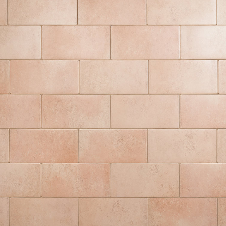 Kaleo 7.08 in. x 14.17 in. Matte Terracotta Look Porcelain Tile