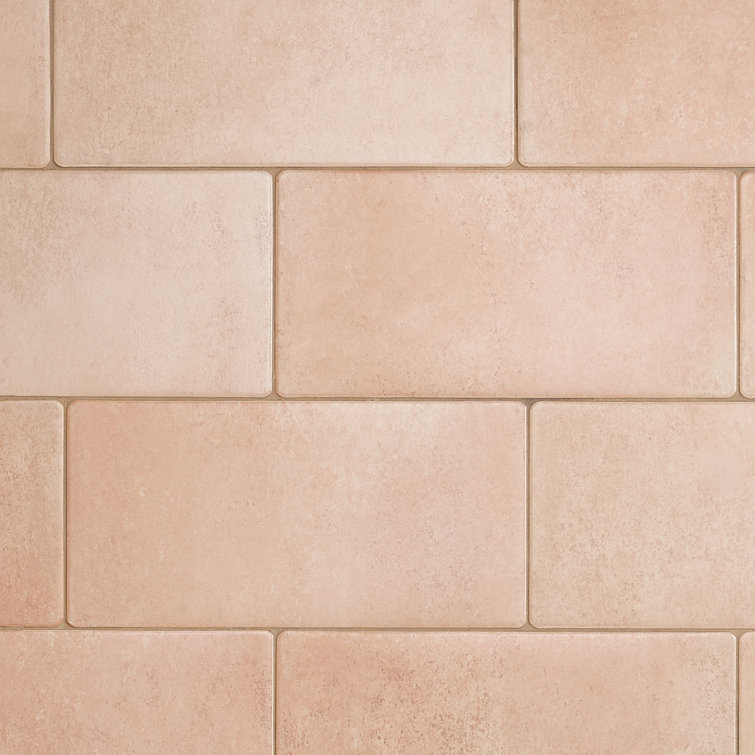Kaleo 7.08 in. x 14.17 in. Matte Terracotta Look Porcelain Tile