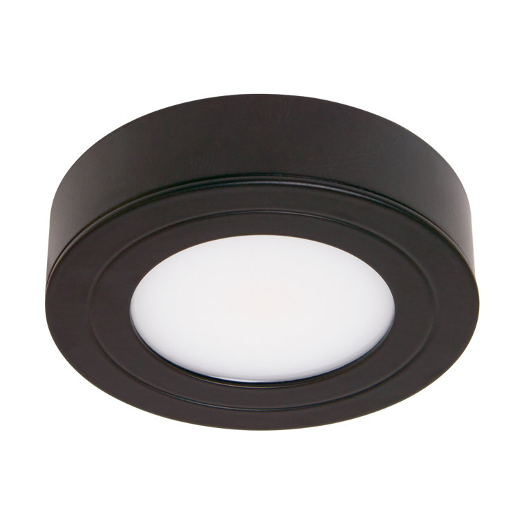 Matte Black 3000K Soft White LED Puck Light