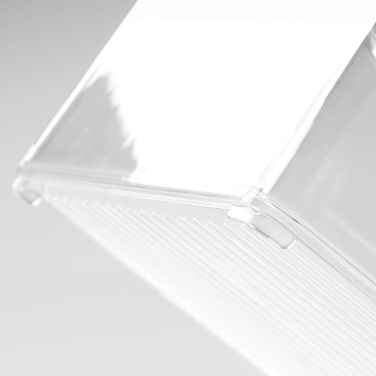 Extra-Large Clear Recycled Plastic Organizer Bin with Integrated Handles