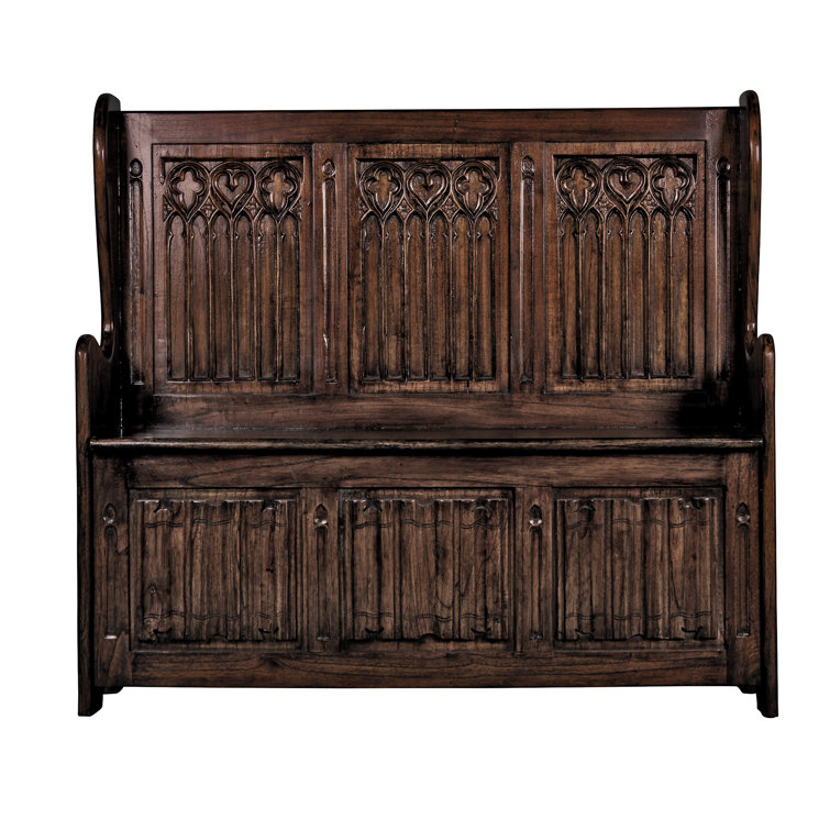 Kylemore Abbey Gothic Mahogany Storage Bench