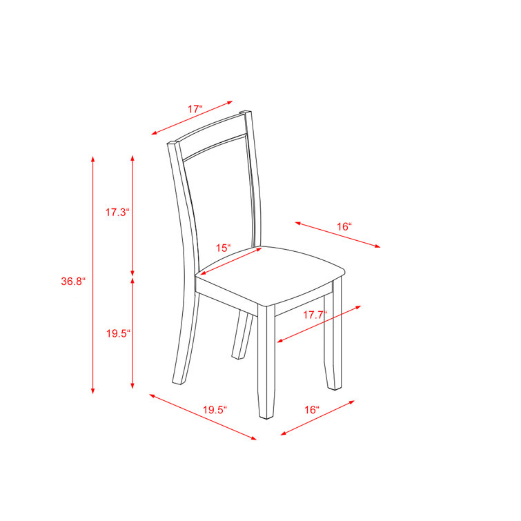 High-Back Parsons Side Chair Set in Cream Linen and Linen White