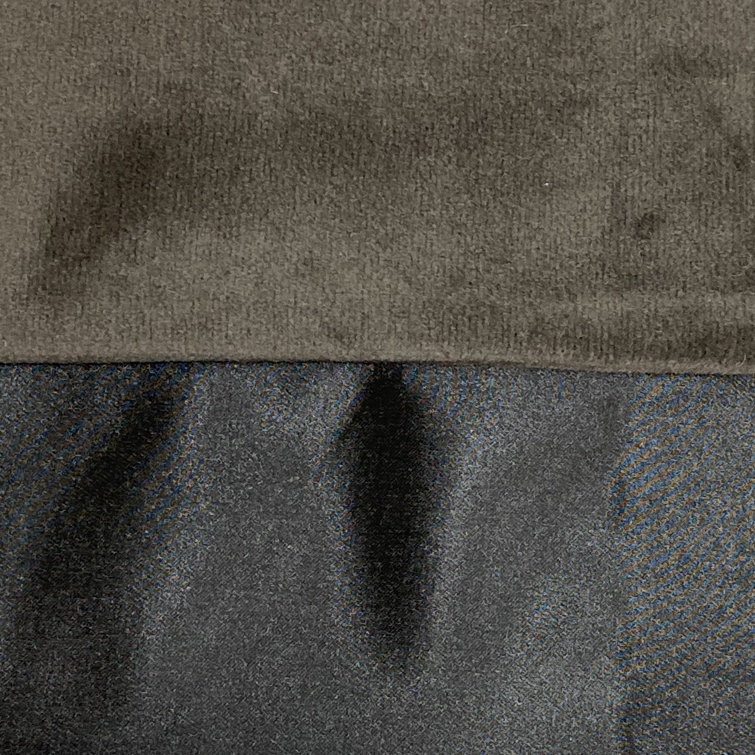 Coal Black Satin Rectangular Pillow with Feather Insert
