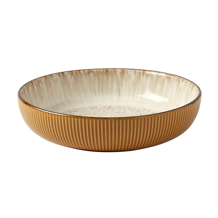 Yellow Ceramic 16-Piece Dinnerware Set, Service for 4