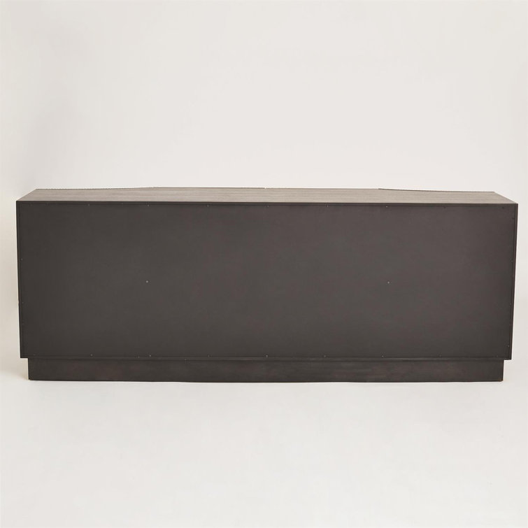 Gray Walnut Traditional Cabinet with Adjustable Shelving