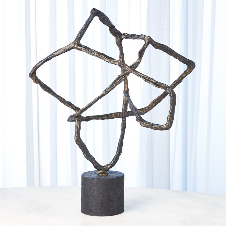 Tangled Bronze Finish Cast Iron Indoor Sculpture