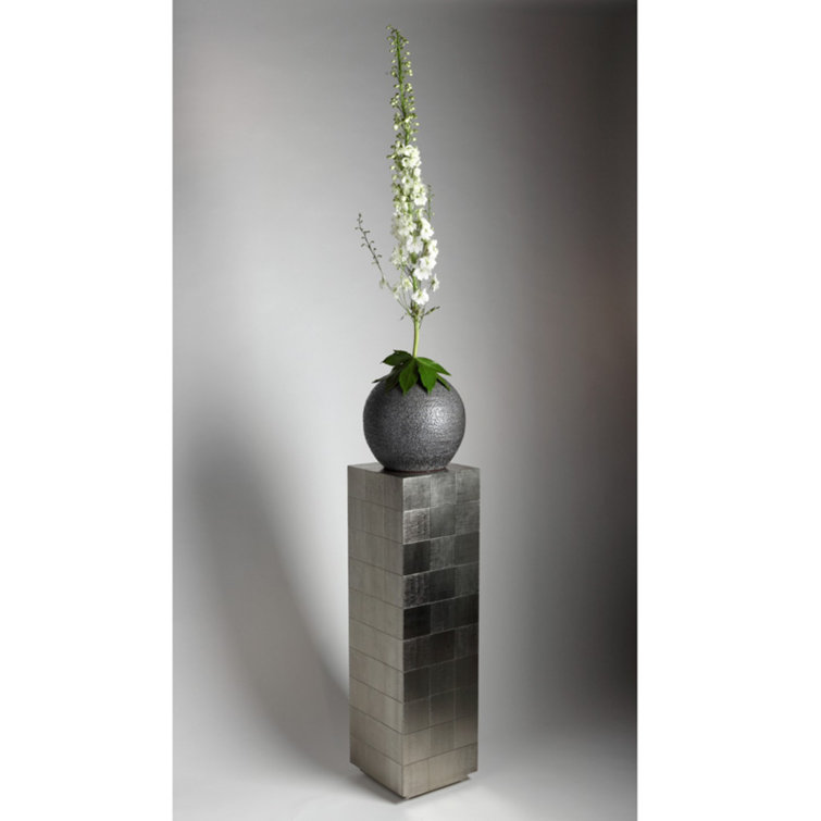 Hand-Hammered German Silver Clad Pedestal