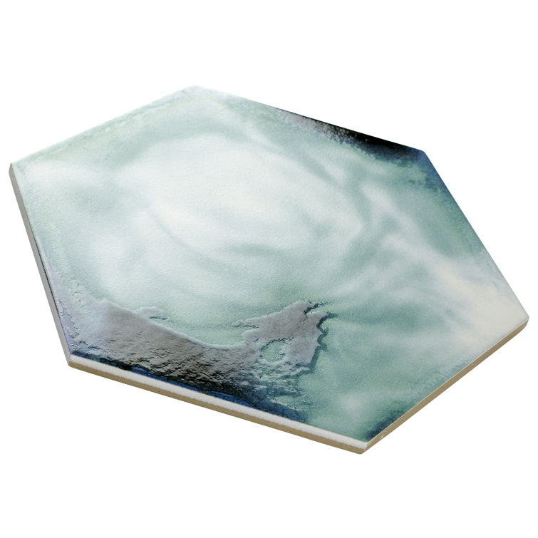 Multicolor Hexagon Porcelain Floor and Wall Tile