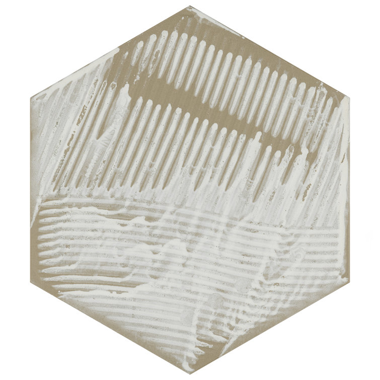 Multicolor Hexagon Porcelain Floor and Wall Tile
