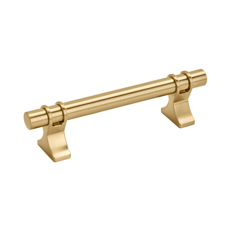 Champagne Bronze Modern Bar Cabinet Pull with Mounting Hardware