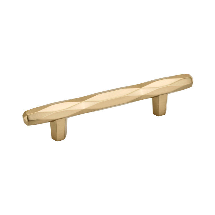 Champagne Bronze Modern Bar Pull with Mounting Hardware