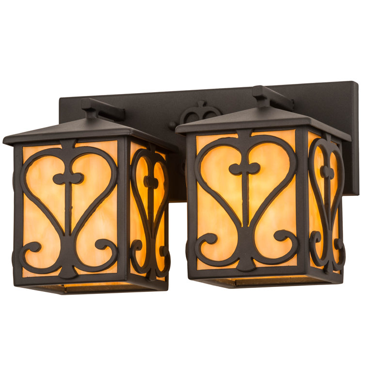 Caprice Hand Wrought Iron Dual Light Sconce