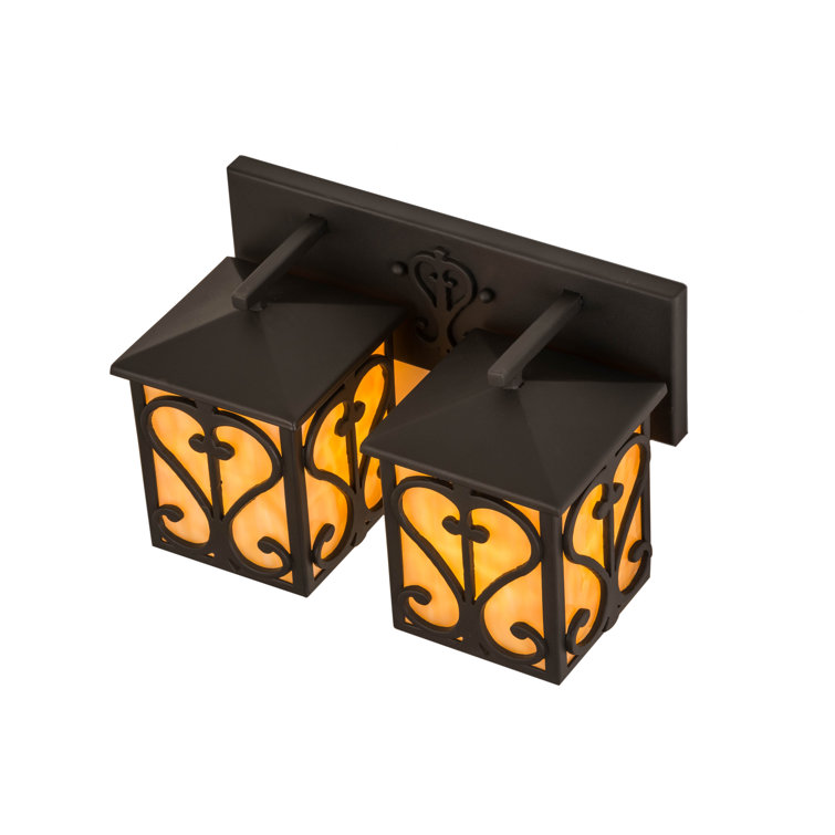 Caprice Hand Wrought Iron Dual Light Sconce