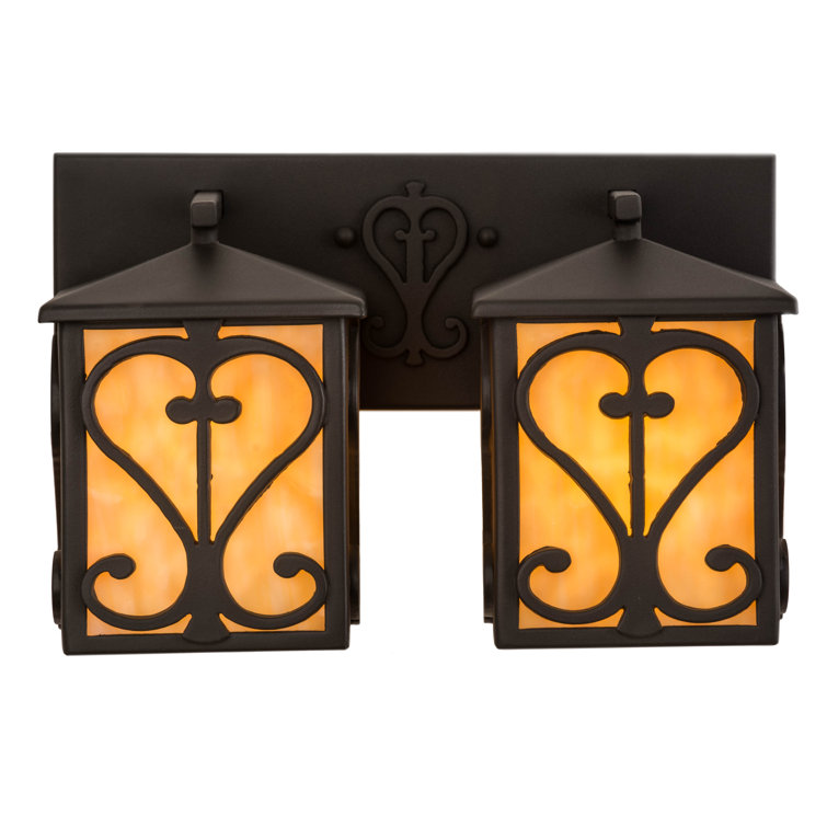 Caprice Hand Wrought Iron Dual Light Sconce