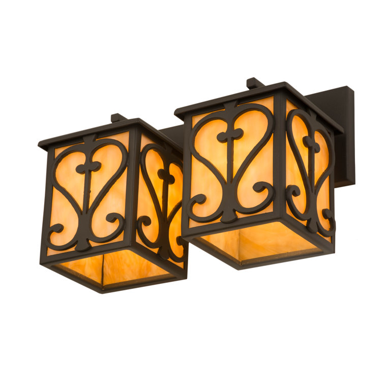 Caprice Hand Wrought Iron Dual Light Sconce