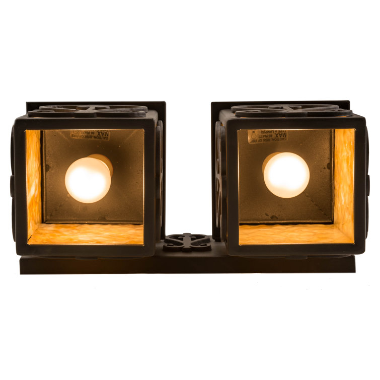Caprice Hand Wrought Iron Dual Light Sconce