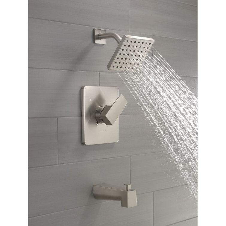 Stainless Steel Square Wall Mounted Tub and Shower Trim Kit