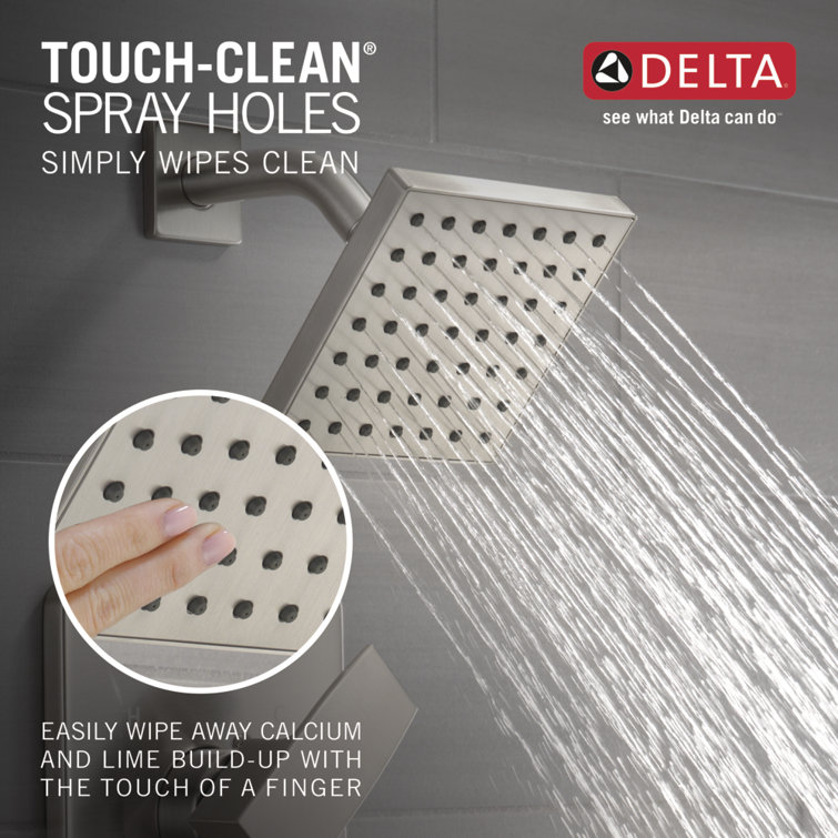 Stainless Steel Square Wall Mounted Tub and Shower Trim Kit