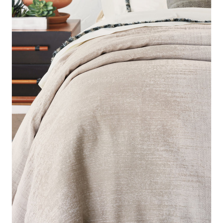 Super Queen Beige Cotton Blend Ombre Comforter