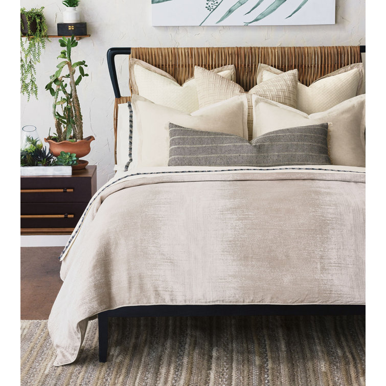 Super Queen Beige Cotton Blend Ombre Comforter