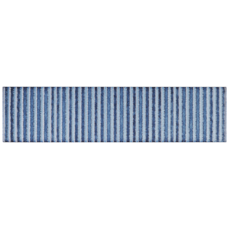 Blue Glossy Ceramic Subway Wall Tile 3" x 12"