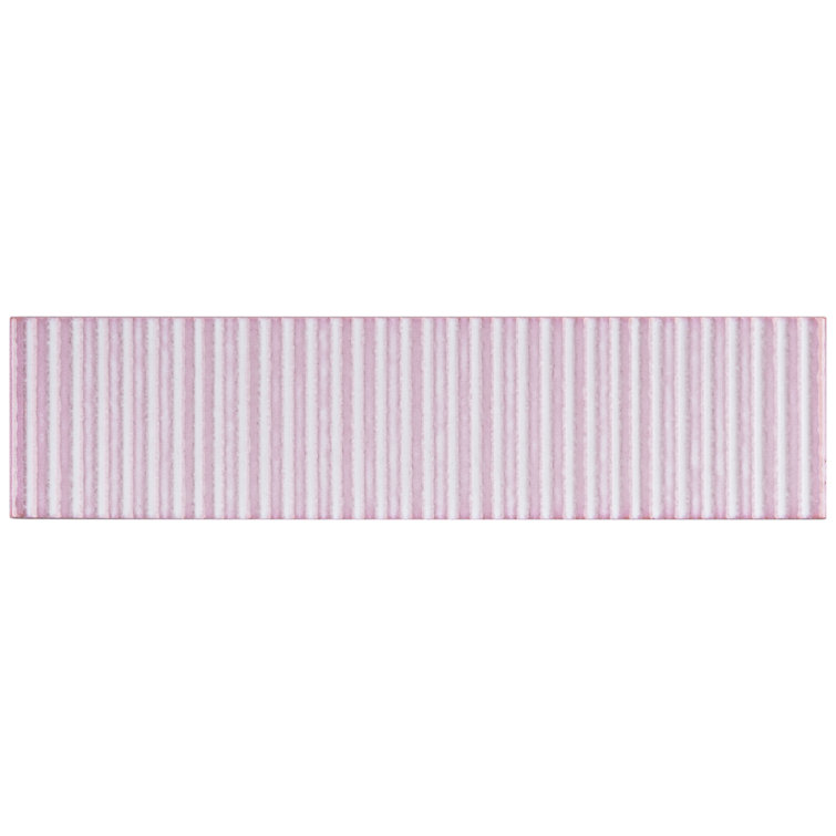 Soldeu Pink Ceramic Subway Wall Tile 3" x 12"
