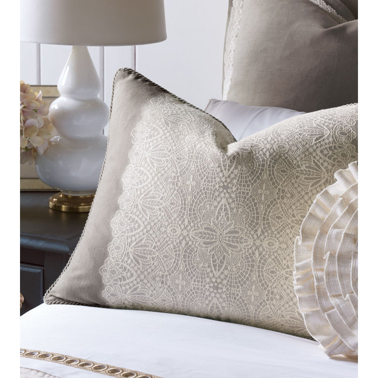Standard Gray and White Polyester Sham