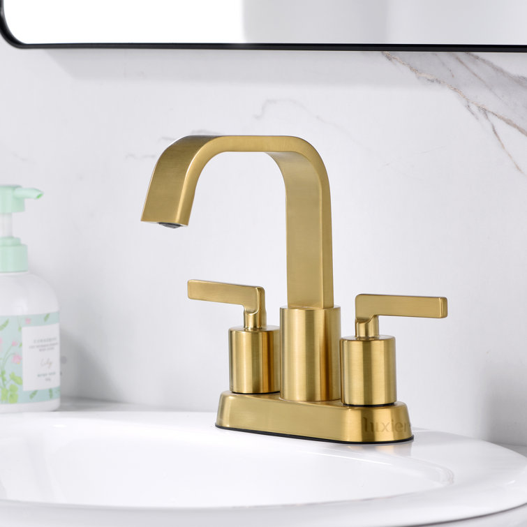 Centerset Faucet 2-handle Bathroom Faucet with Drain Assembly