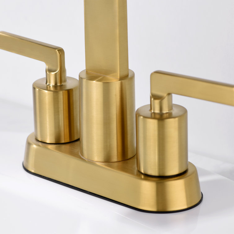 Centerset Faucet 2-handle Bathroom Faucet with Drain Assembly
