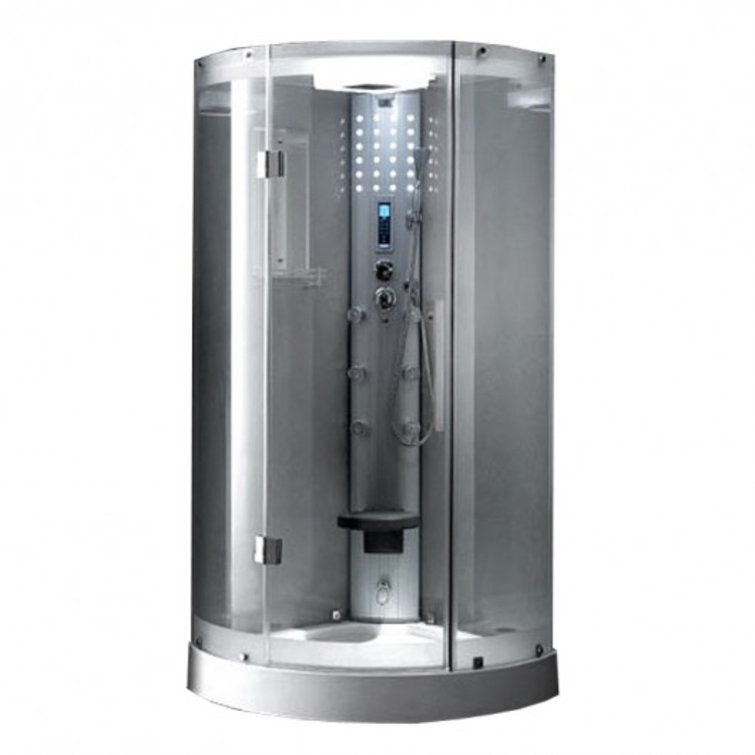 Mesa 38" x 38" x 85" Clear Glass Walk-in Steam Shower