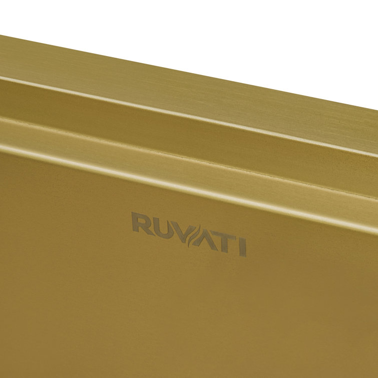 Matte Gold Stainless Steel 27" Workstation Undermount Kitchen Sink