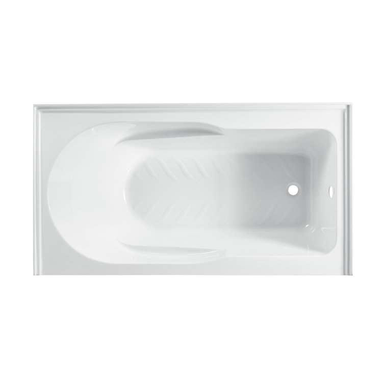 Concorde 60" Glossy White Acrylic Alcove Bathtub with Apron