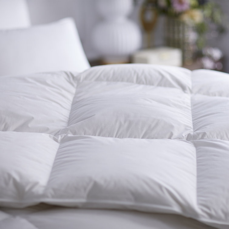 Ultra Soft White Cotton Twin Down Comforter