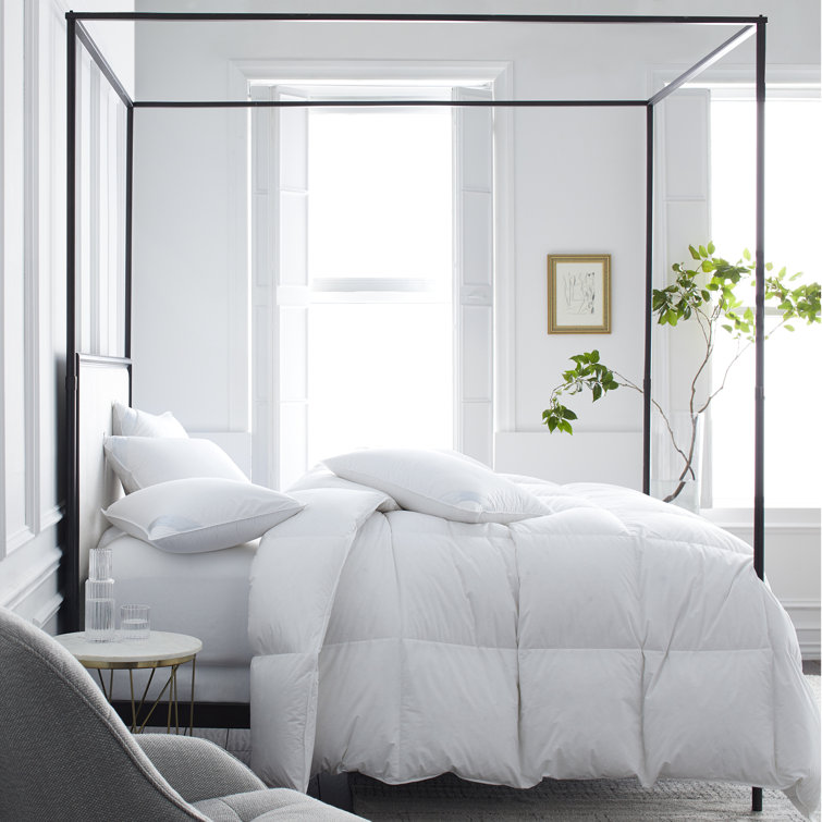 Ultra Soft White Cotton Twin Down Comforter