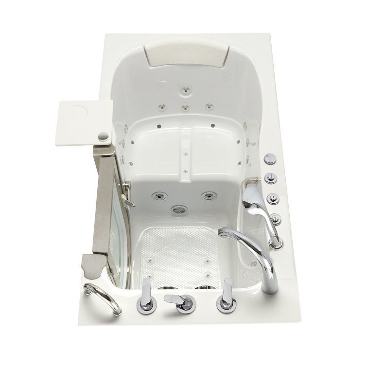 Royal 52" White Acrylic Walk-In Hydro Massage Bathtub