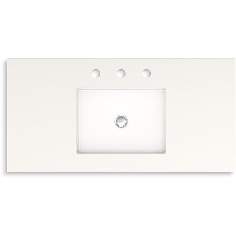 Seer 36-Inch Mohair Gray Bathroom Vanity with Quartz Top